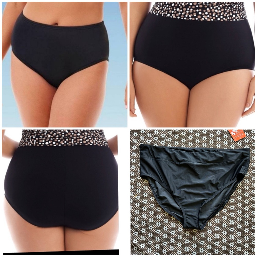 NEW Suddenly slim Catalina TUMMY
CONTROL Bathing suit Black Plus size 3X 22W-24W